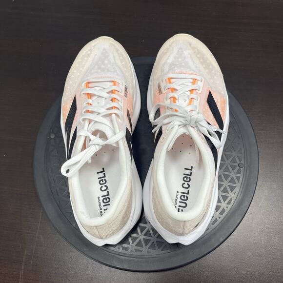 New Balance FuelCell Rebel V4 Womens Size 8B White Orange Running Lace Up Shoes - Picture 5 of 10